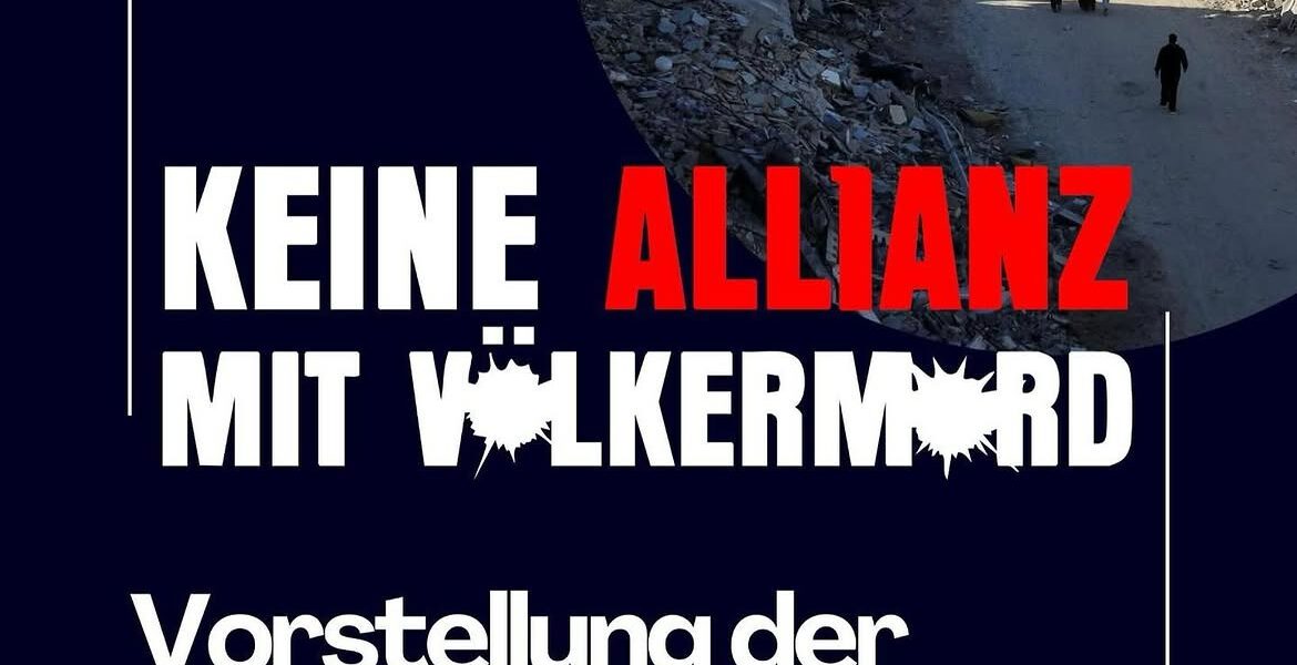 Das Kufiya-Netzwerk unterstützt die Kampagne „Keine ALLIANZ mit Völkermord“